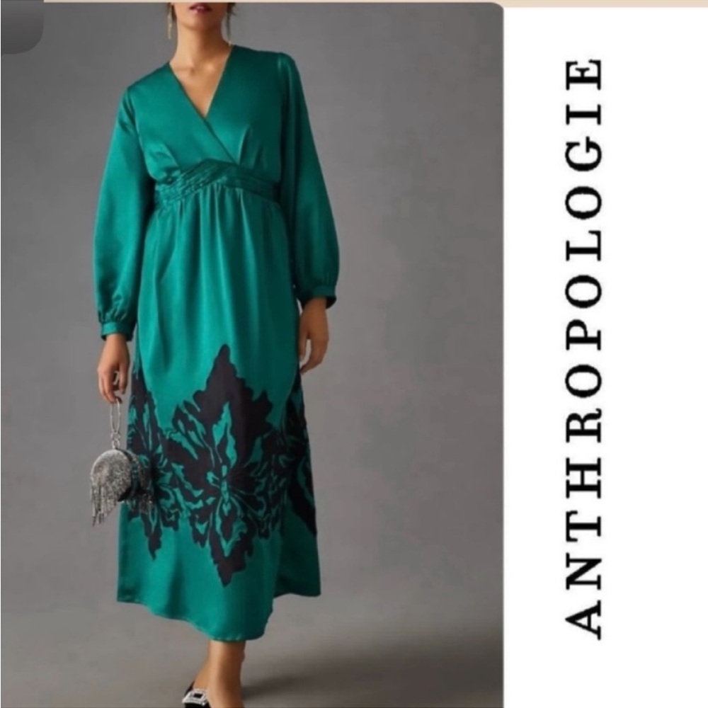 Anthropology Nikasha Embroidered Satin
Dress size M